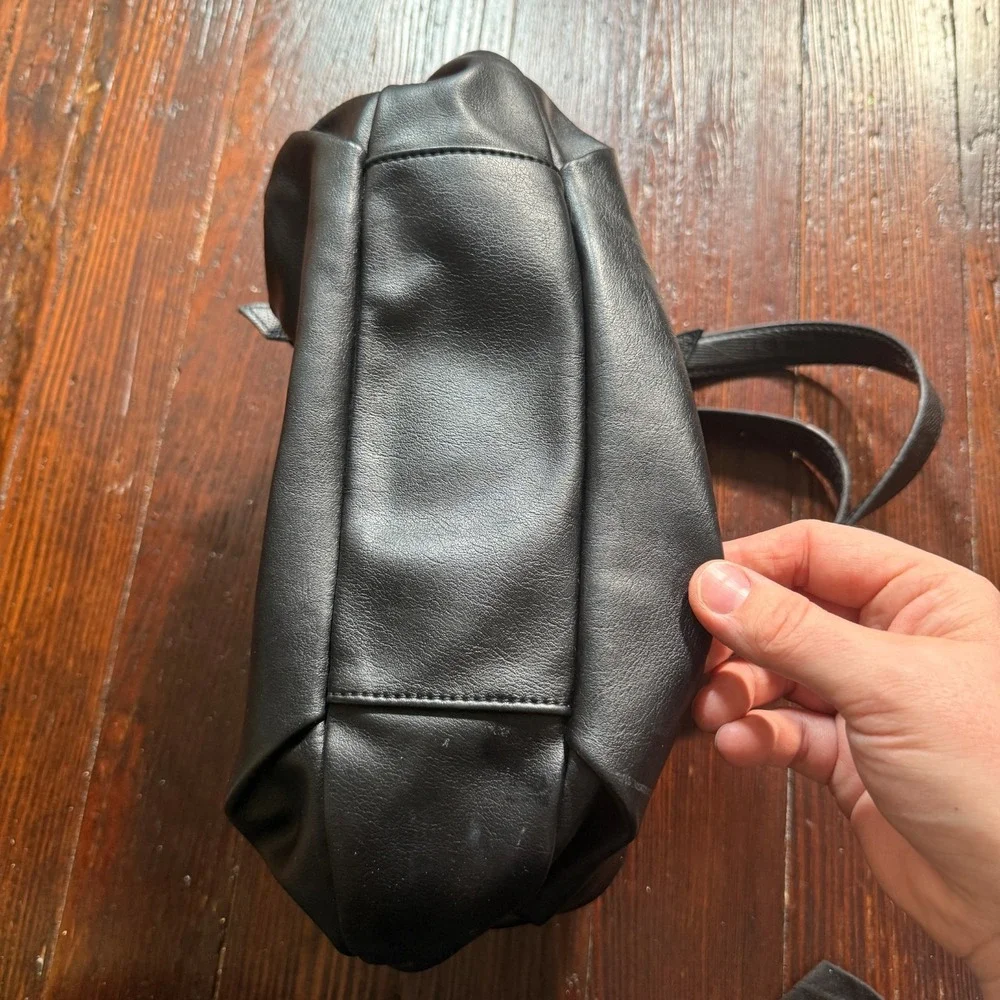 Simply Vera Wang Purse Handbag Shoulder Bag Black Gothic Biker